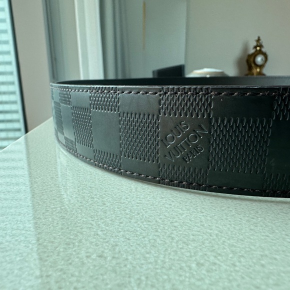 LOUIS VUITTON Damier Infini Santur Boston 35MM Reversible Belt - Picture 3 of 11